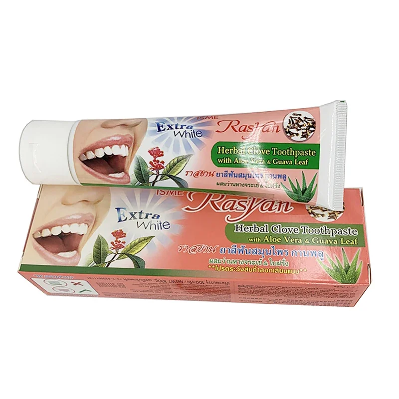 30G/100G Thailand Toothpaste Teeth Whitening Antibacterial Oral Care Herb Clove Mint Flavor Tooth Paste Dentifrice Remove Stains