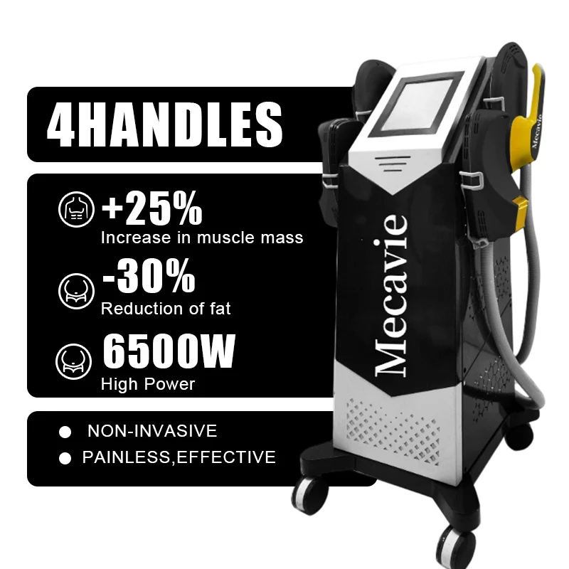 Appareil portable de stimulation musculaire électromagnétique RF EMS, non invasif, pour la réduction des graisses tenaces, le raffermissement et le remodelage corporel, destiné aux spas commerciaux et à la gestion quotidienne du corps à domicile.