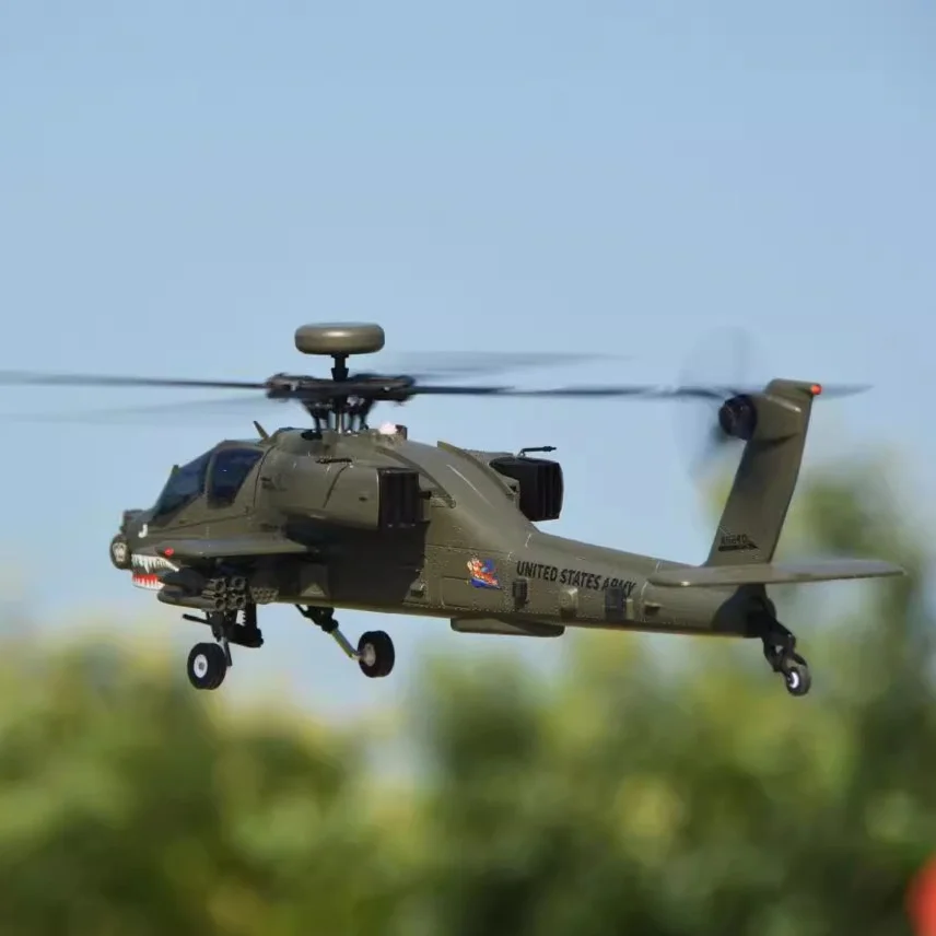 

YUXIANG F11 Apache 6CH 3D RC Combat Heli RTF 2.4GHz Brushless Metal Swash Attack Scale Warbird Gift