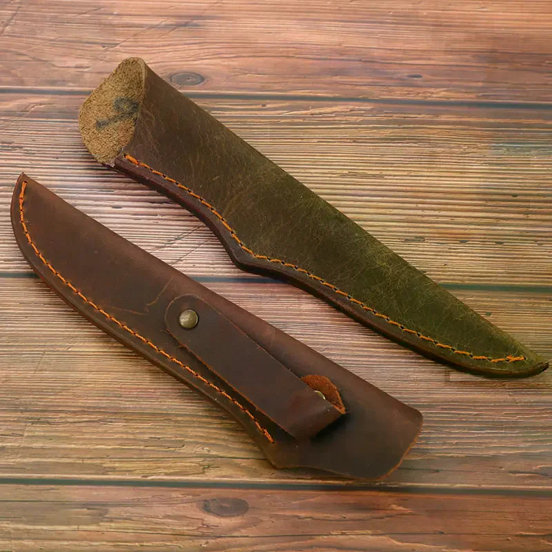 /PFU/Leather Sheath For Straight Knife Cowhide Leather Case For Fruit Knife Cowhide