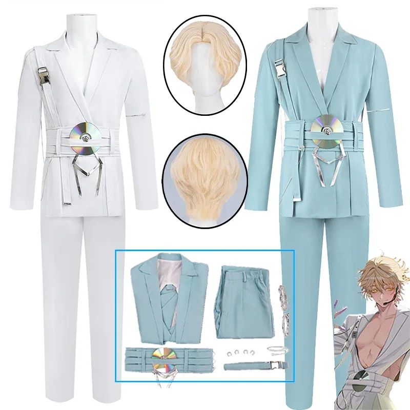 

2 Colors Alien Stage Luka Cosplay R7 Blink Gone Suits Costume Wig Decor Party Clothing Performance Uniform White Suit Halloween