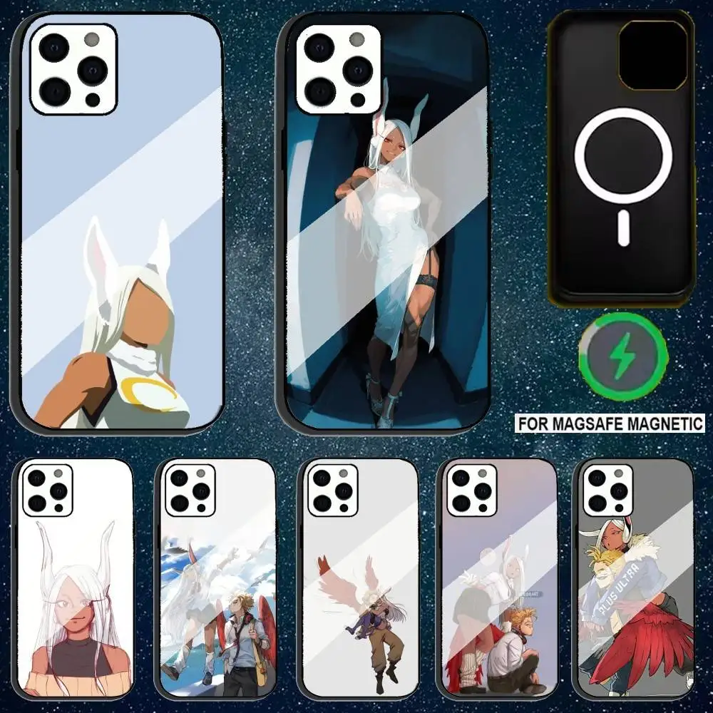 

My Hero M-Mirko Anime Phone Case For iPhone 17,16,15,14,13,12,11,Pro,Max,Plus,Mini,SE4,E Magnetic Magsafe Wireless Charging