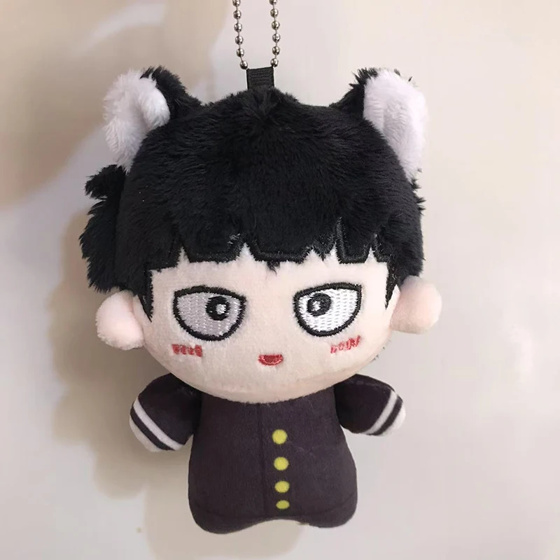 10 CM Mini Kageyama Mob Shigeo Pluche Pop Sleutelhanger Kleine Kuiltje Tas Hanger Mob Psycho 100 Anime Perifere Knuffel Gift