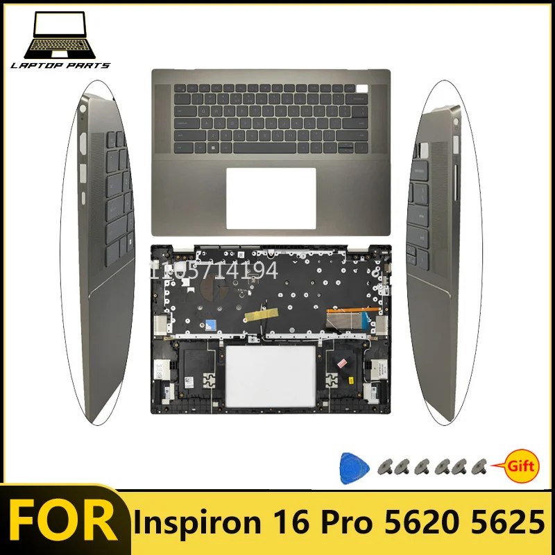 For Inspiron 16 Pro 5620 5625 Laptop Palmrest Keyboard Assembly with backlit New replacement parts
