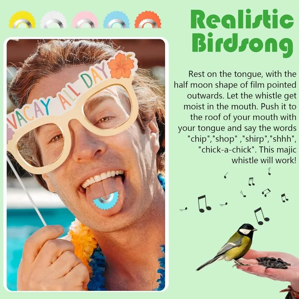 Bird Whistles Can Be Put in the Mouth Hidden Magic Chirping Sound Machine Novelty Ventriloquist Tools Entertainment Random Color