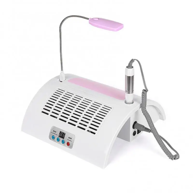 Uv Led Nail Lamp Nail Dryer Multi-use Manicure Machine Electric Nail Drill 5 In 1 Nail Polisher Nail Dryer Vacuum Cleaner