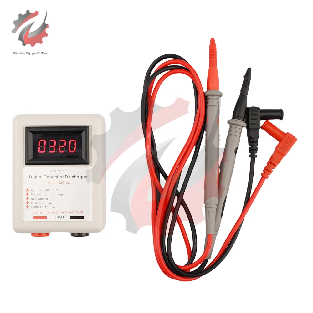 DC800V  Digital Capacitor Fast Discharger High Voltage Discharging Tool Electronic Repair Display Sparkpen Matenance