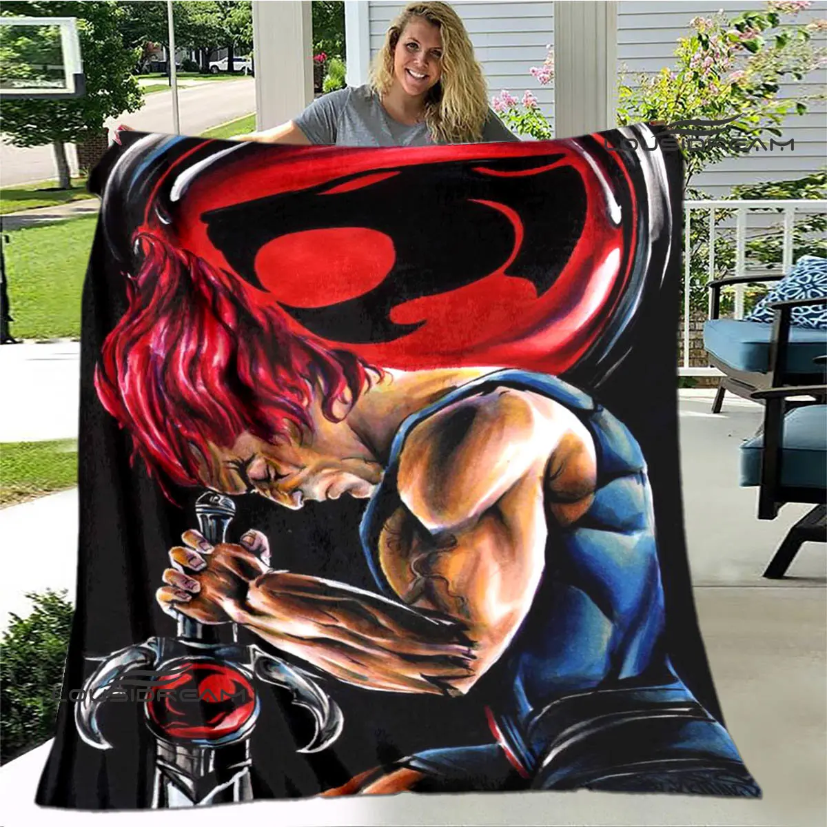 Thundercats anime printed blanket thin blanket Soft and comfortable blanket Home travel blanket bed linings birthday gift