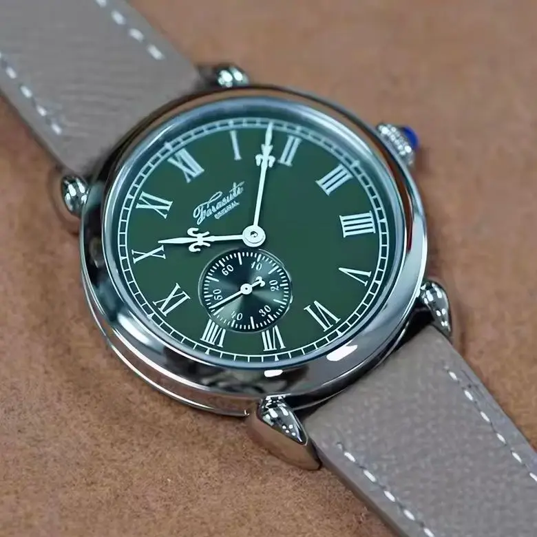 FARASUTE Men Automatic Watch Luxury 40mm Mechanical Wristwatch Sapphire Mirror Enamel Dial Hangzhou5000 Micro Rotor