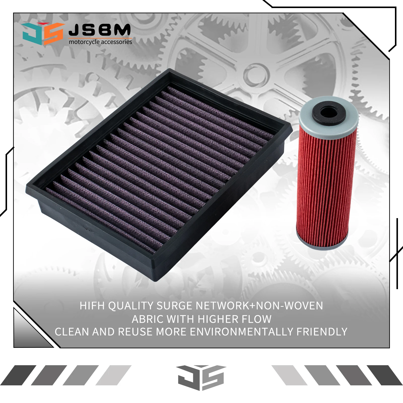 JSBM Motorradzubehör: Hochleistungs-Luftfilter und Ölfilter für KTM 790, 890, 1090, 1190, 1290 Adventure, R, Rally, Super Duke, R, GT (2014–2024)