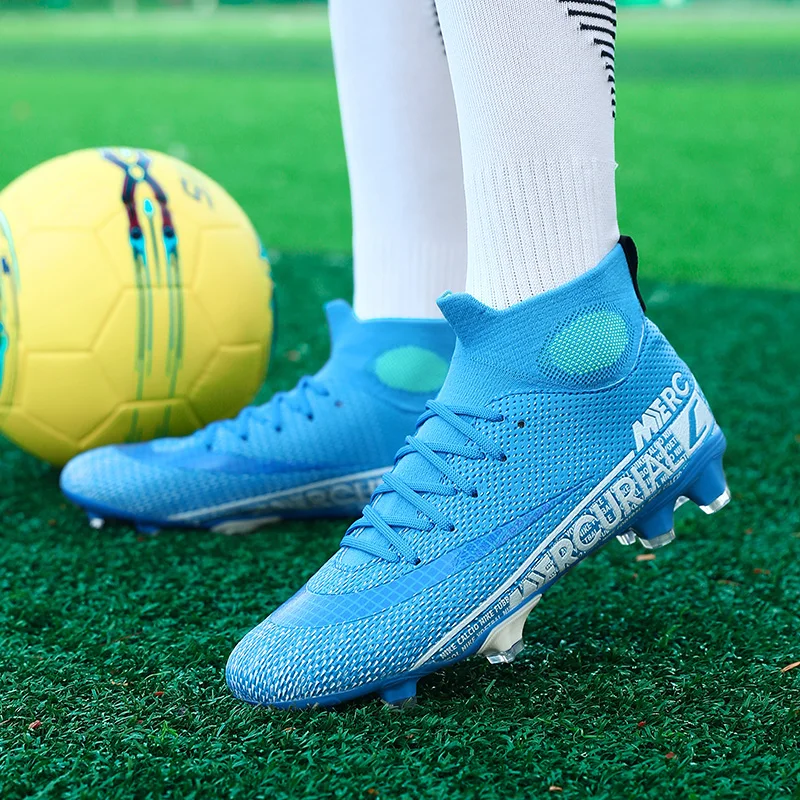 Hot-selling Mannen Vrouwen Voetbalschoenen Unisex Voetbalschoenen Ademend Gras Training Sportschoenen Professionele Futsal Sneakers Kinderen