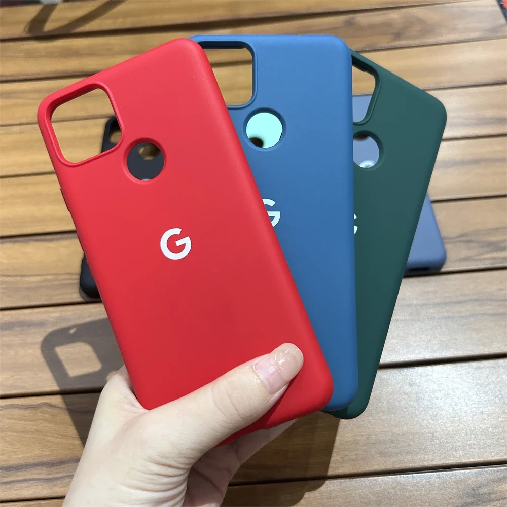 For Google Pixel 5 5A Case Liquid Silicone Soft TPU Back Cover For Pixel 5 5a Shockproof Protective Coque
