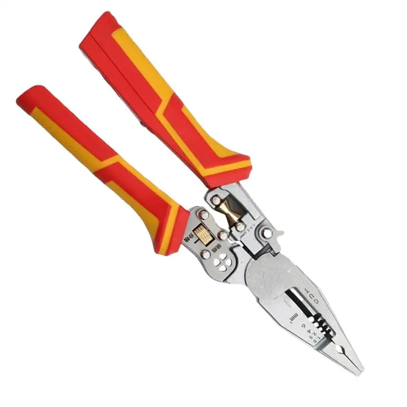 Striptizci Tel Aracı Çok Fonksiyonlu Tel Sıkma Kesici Elektrik Ölçümü ile Sıyırma Sarma için Tel Makas