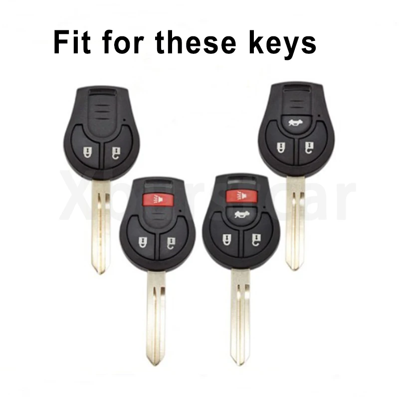 Shell Fob For Nissan Juke Micra Qashqai Tiida Terrano Cube Pathfinder Rogue Maxima Altima Sentra March TPU Car Key Case Cover