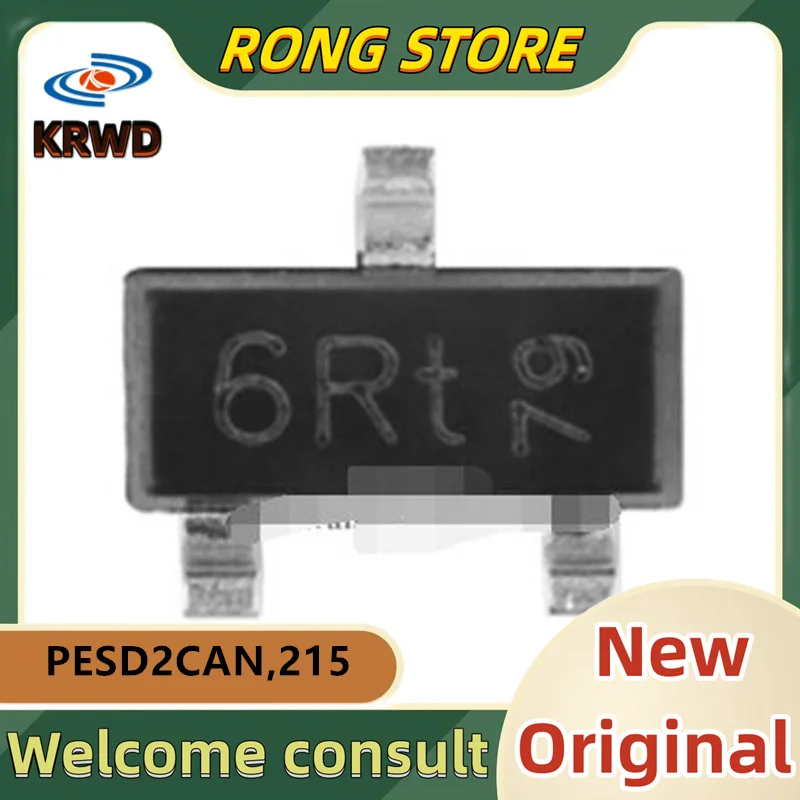 

Новые и оригинальные микросхемы, Встроенная микросхема PESD2CAN,215 PESD2CAN215 PESD2CAN PESD2CA PESD2C PESD2, 50 шт.