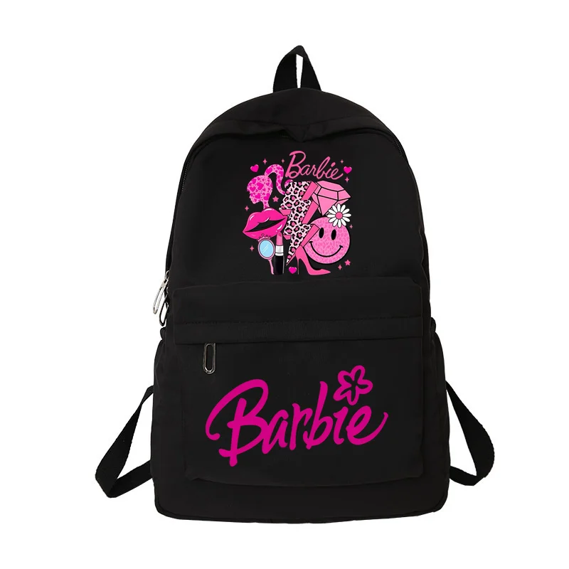 Cute Barbies Women\'s Backpack New Casual ladies Bookbag Bag Student Teenager Children Knapsack Large Capacity Schoolbags 2024