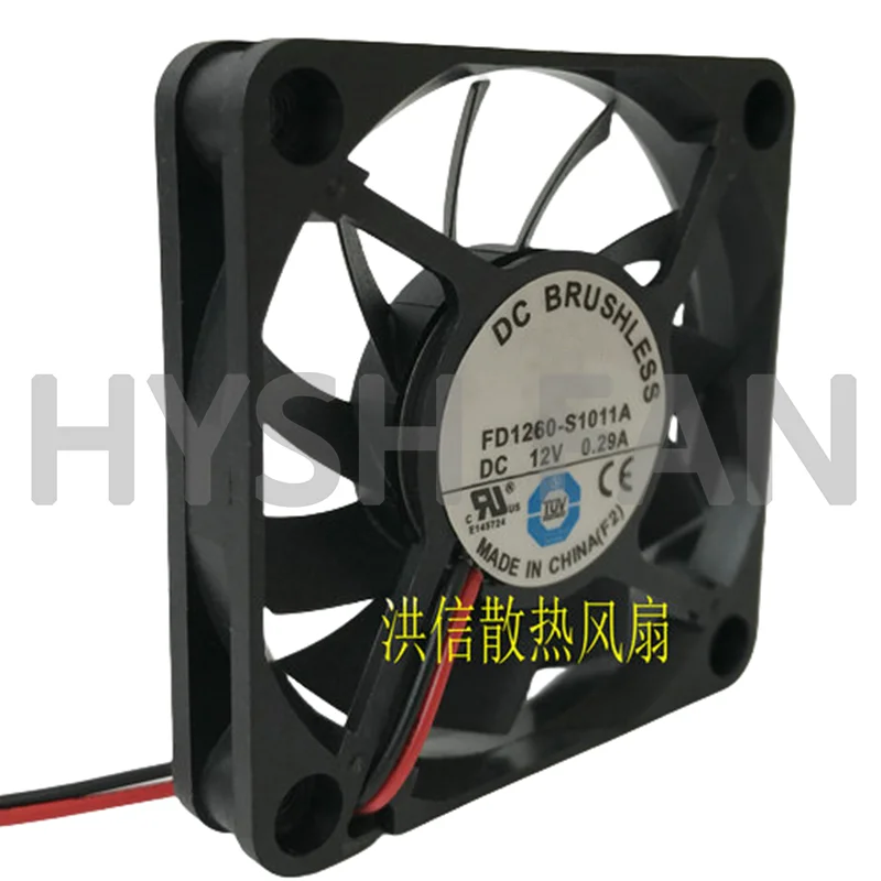 Ventilador silencioso, ultradelgado, DC12V, 0.29A, 6CM, 6010 FD1260-S1011A