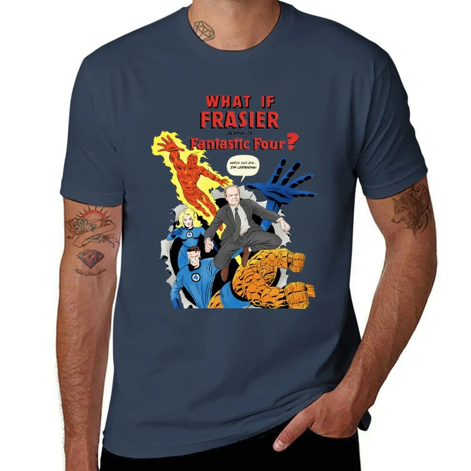 Frasier Fantastic Four T-Shirt cotton t shirts high quality anime tshirt T-Shirt