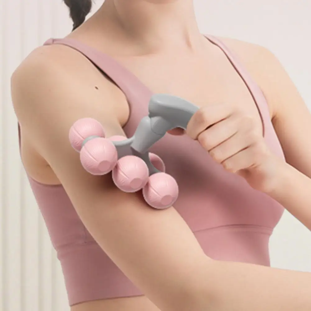 Silent Portable Legs Back Massage Roller Ball Calf Neck Cellulite Sore Muscles Relaxation Physical Massage Tool view 2