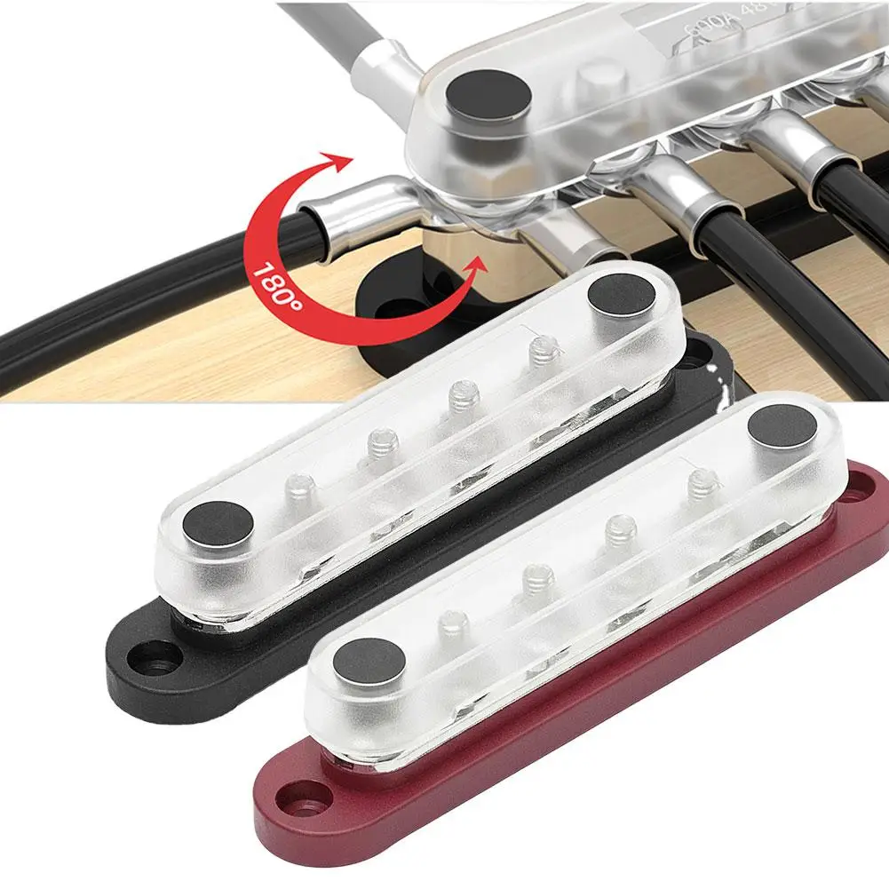 

150A Automotive Terminal Block Distribution Block Bus Bar 12V Power Positive and Negative Distribution Block for Auto Boat H0N0