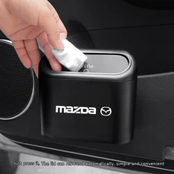 Portable Car Trash Can Hanging Car Trash Storage Box For Mazda Demio Atenza Axela 6 3 CX5 5 2 323 RX8 CX7 MX30 CX30 CX3 CX9 MX5