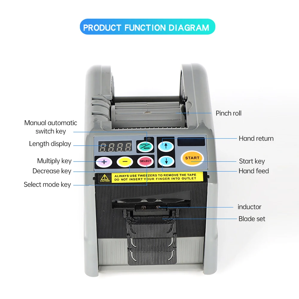 Profession elle Verpackungs ausrüstung automatischer Bandsp ender 2 Bands chneide maschine für verschiedene Klebebänder/elastische Bänder