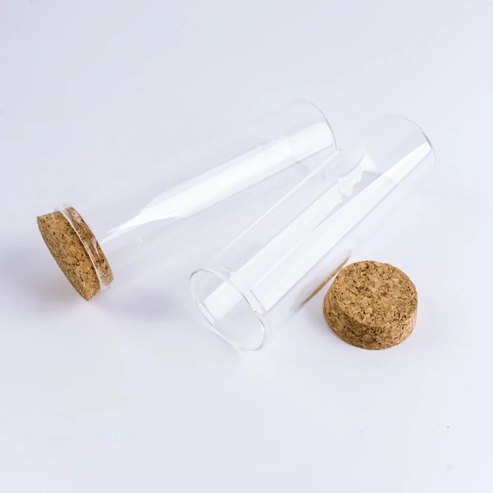 200 ミリリットル 150*47 ミリメートル小さなガラスボトルストッパー 6 ピース/ロットコルク工芸品透明瓶 DIY ガラスバイアル装飾ギフト