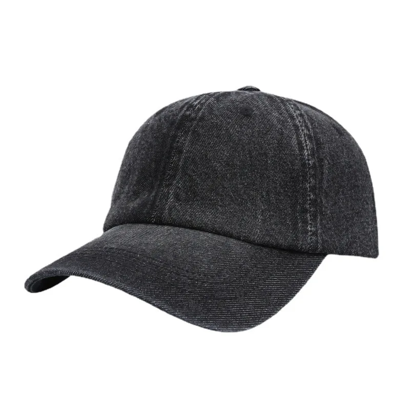 Denim hat summer light version solid color casual baseball hats female Korean version versatile corner eaves sun hat male