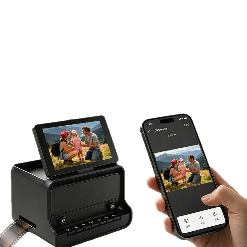 New film scanner 5 inch flip screen with WiFi wireless transmission high definition digital scanning camera D3