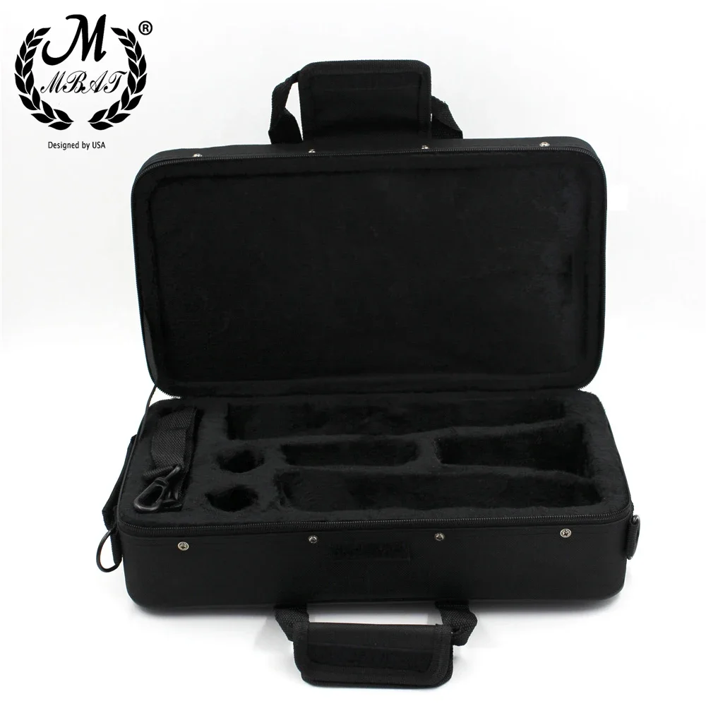 M MBAT Clarinet Gig Carry Bag Black Foam Padded Thicken Oxford Cloth Box Case With Handle Strap Clarinet Protection Accessories