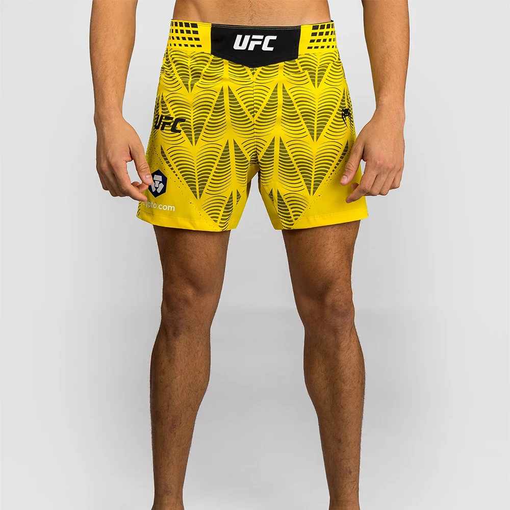 

2026 New Men's UFC Zenith by Yellow Fight Night Short Fit Fight Shorts Men MMA Octagonal Cage Training Combat Oversized shorts