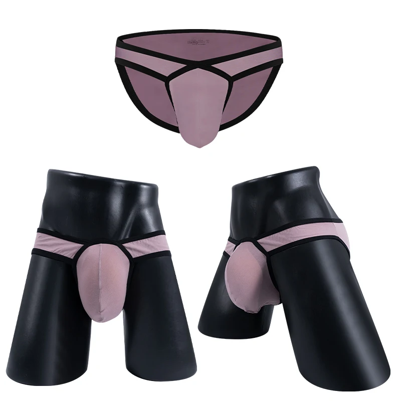 

Комплект из 3 мужских трусов-слипов с U-образным вырезом, сетчатые, дышащие, мягкие, спортивные, с низкой посадкой, для геев