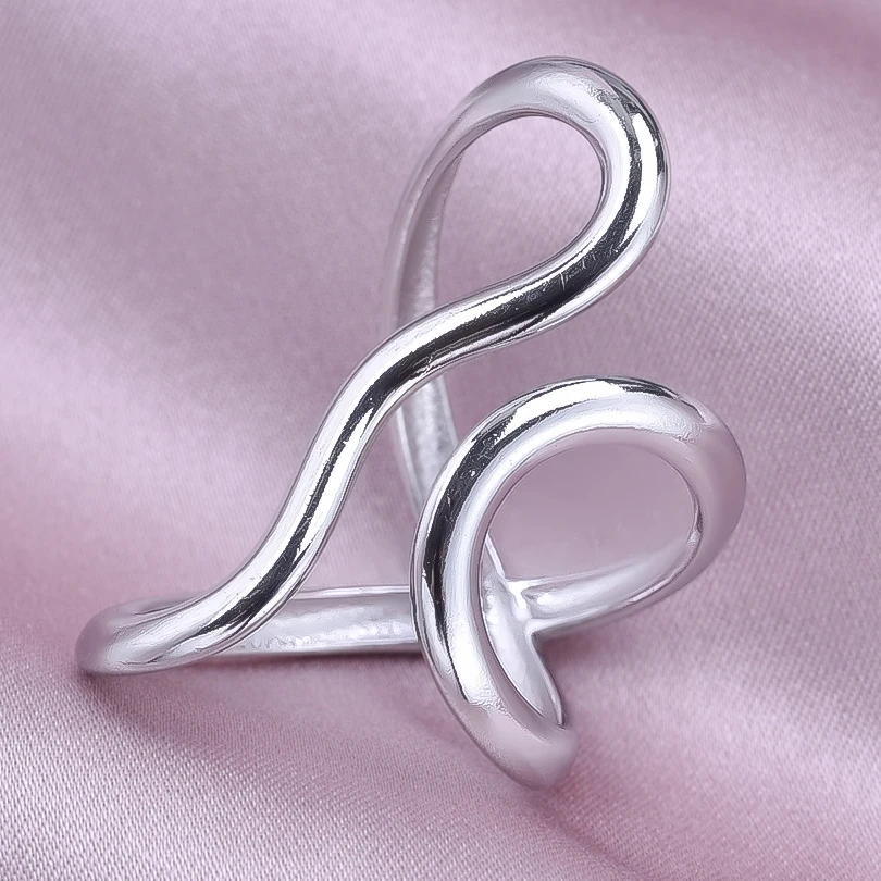 1/5 Pcs Heart/Plant Leaf/Butterfly/Hasama Ring Starfish Shell Open Adjustable Stainless Steel Rings For Women Men Jewelry Anillo