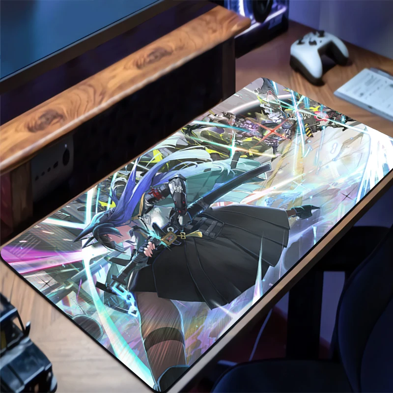 Gaming-Mauspad, Zenless Zone Zero Hoshimi Miyabi, Zubehör, Büro-Gamer-Schreibtischunterlage, rutschfeste Bodenmatte, großer PC-Teppich, Mauspad