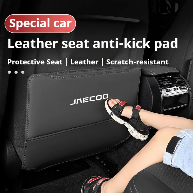 Car Seat Back Protector Mat Leather Prevent Dirty Anti Kick Pad For Chery Jaecoo J7 J8 7 Tiggo 8plus 8pro 5Plus 7pro Max Omoda 5 view 2
