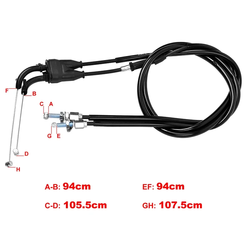 

250cc 450cc Motorcycle Throttle Cable Wire Fuel Return Cable For Honda CRF250RX CRF250R CRF250 CRF450 R RX A AC CRF450RWE