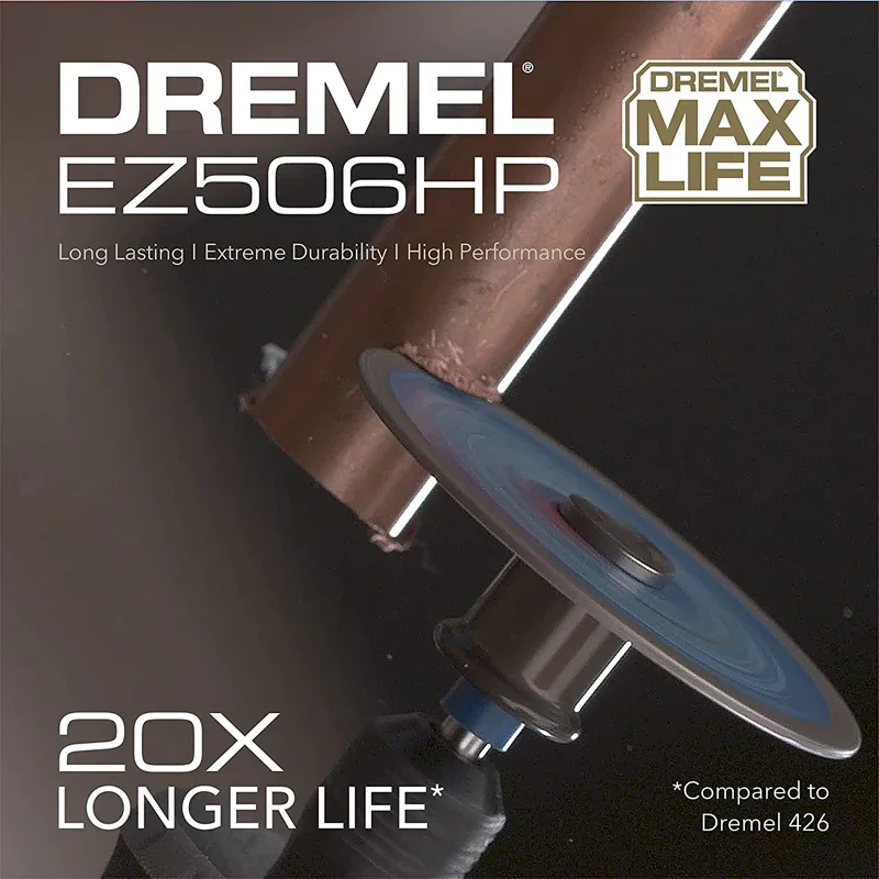 Imagem -05 - Dremel Max Life Series Acessórios de Ferramenta Rotativa Ez545hp Ez506hp Roda de Corte de Diamante e Broca de Escultura de Rebarba Rotativa de Carboneto de Tungstênio