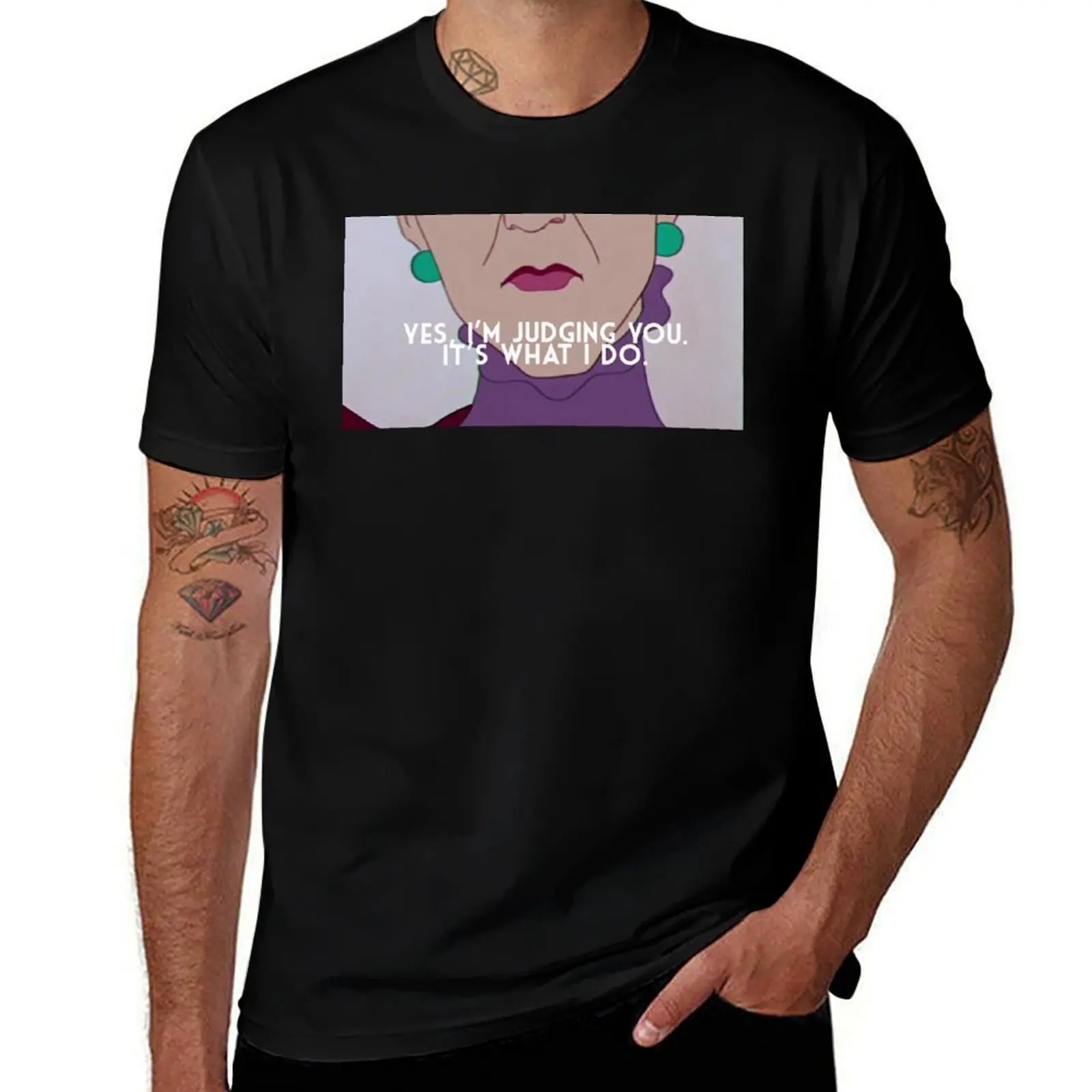 

Villain Lady Tremaine Judging You Face Mask T-Shirt Outdoor Sports Lightweight Tee