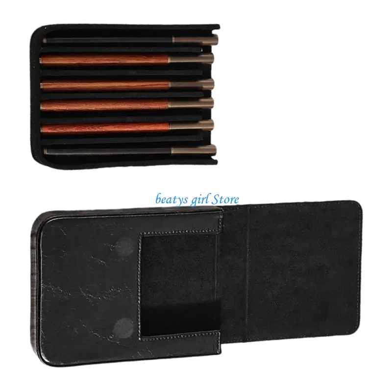 c7ab-premium-leather-6-pen-holders-organizers-for-businessmen-and-artists-featuring-strong-construction-and-assorted-color