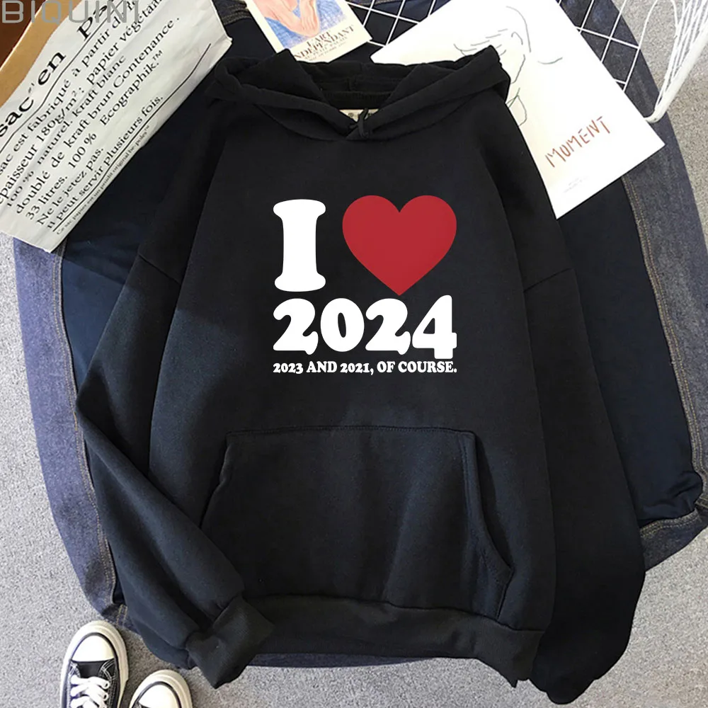 L Love 2024 Printed Sweatshirts Japanese Long Sleeve Hoodies for Men Women Anime Graphic Sweatshirts Vintage Casual Pullovers