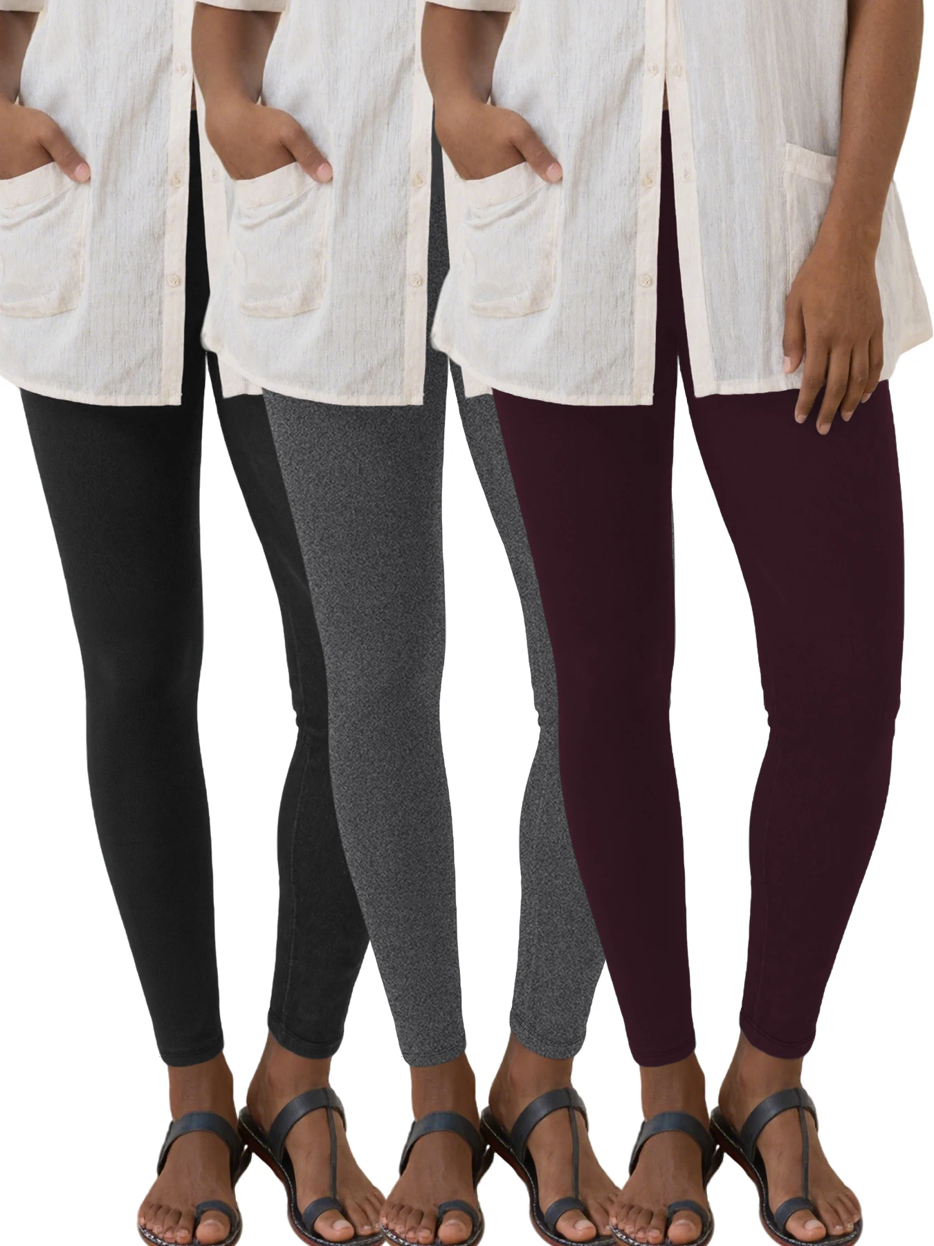 

3 Pack Women's Super Soft Leggings High Waisted Tummy Control No See Through Workout Yoga Running Athletic Push Up Gym Leggings