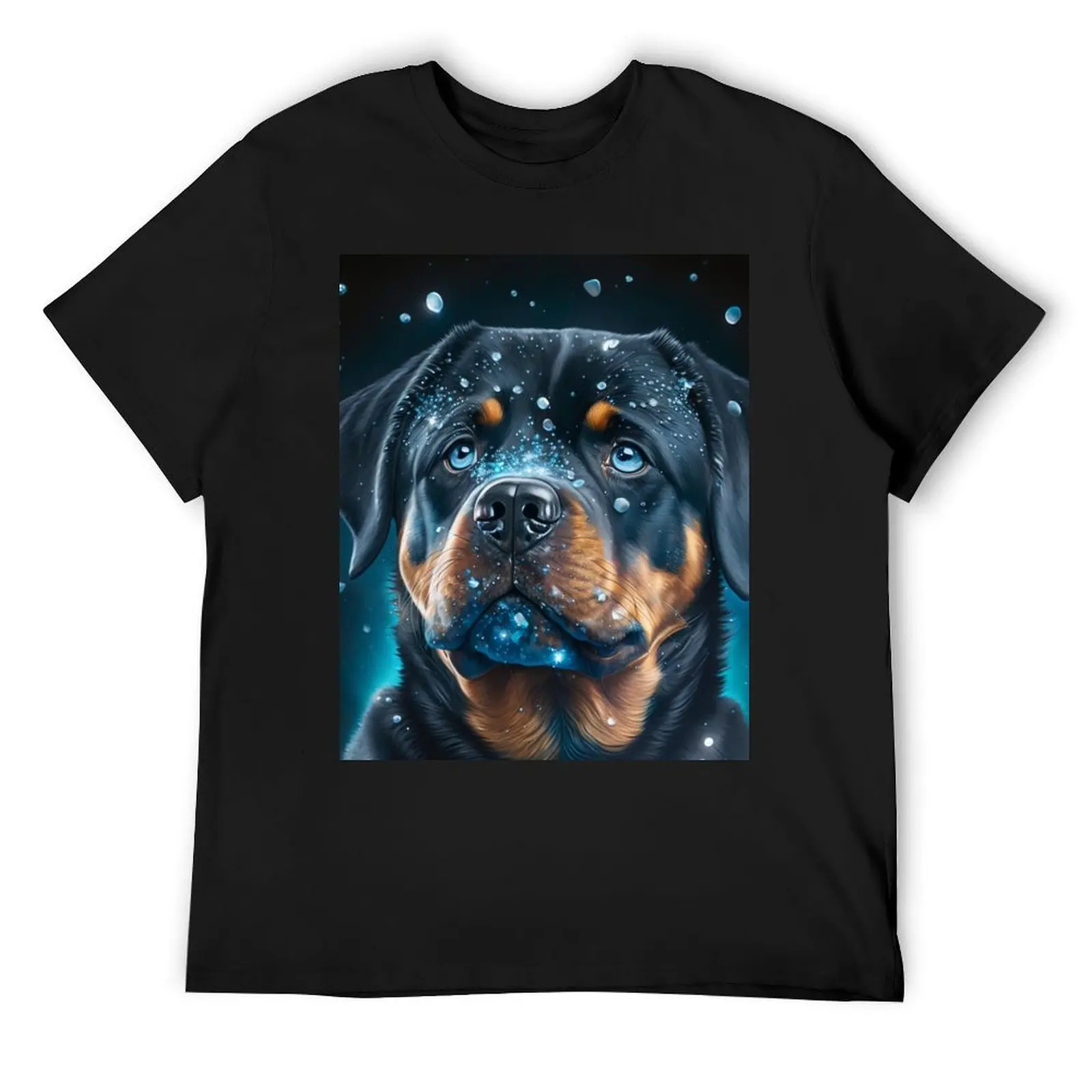 Shimmering Rottweiler Puppy T-Shirt man t shirt boys whites aesthetic clothes tee shirts for men