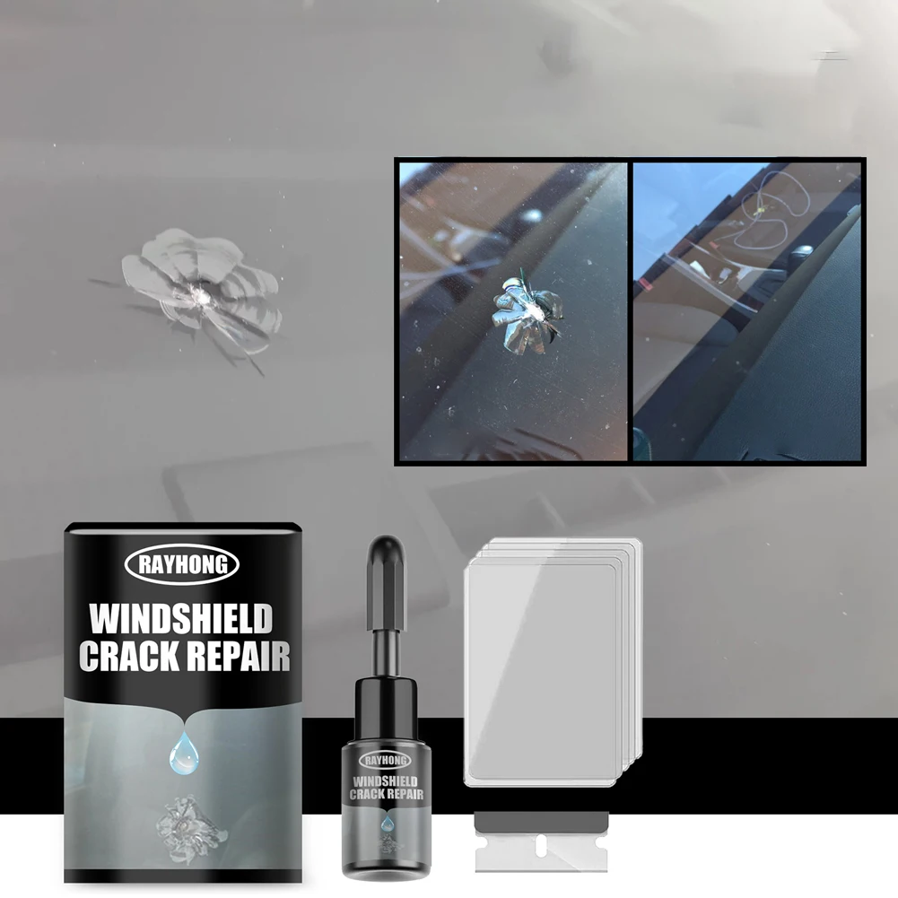 Windshield Crack Repair Fluid Car Window Repair Car Glass Scratch Repair Fluid Agent Set Windscreen Glass Scratch Crack Restore