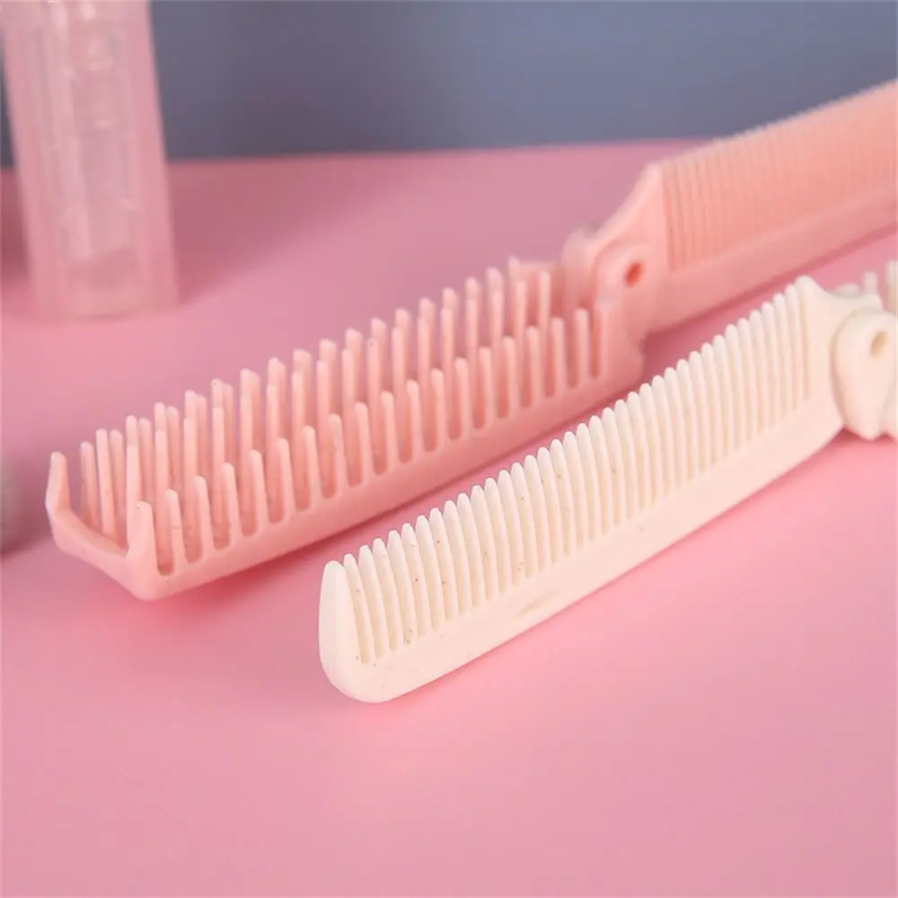 Anti-Static Foldable Hair Comb Detangling Hair Styling Folding Comb Professional Hotel Travel Hair Brush Hairdressing Tools