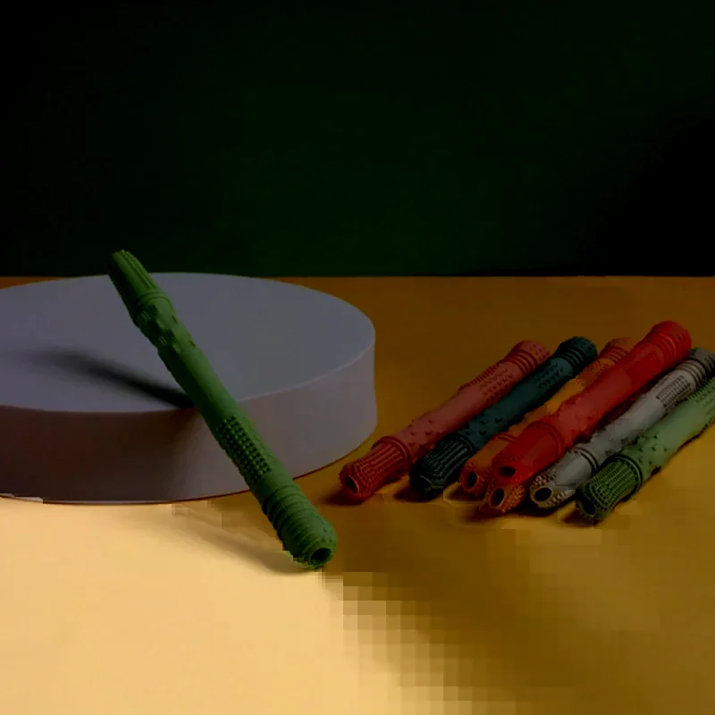 Straw Teether Children's Toy Soft Silicone Hollow Molar Stick Newborn Teething Tube Molar Toy Gift