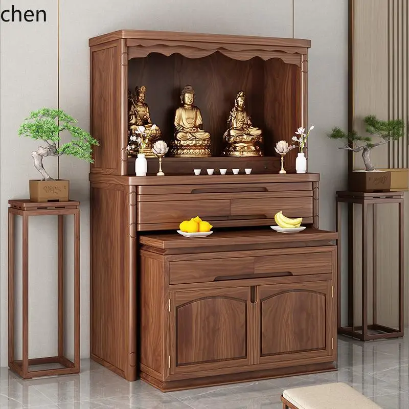 a6 Shrine Gongma Desk Offering Hall Buddhist Hall God of Wealth Offering Cabinet Buddhist Shrine Table Burning Incense Cabinet