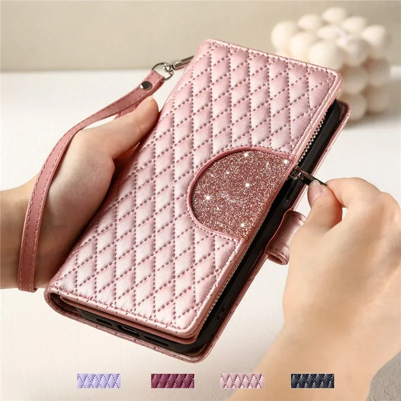 Oppo A3 Pro A38 A58 A78 A98 PU Leather Cover for Oppo FA1x A17 A77 A57 A56s A36 A76 A96 A56 A95 Solid Color Wallet Phone Cases