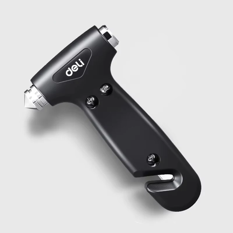 Deli Multi-function Hammer Two-in-one Safety Hammer Rescue Hammer Car Escape Hammer Window Breaker Vehicle Emergency Tool