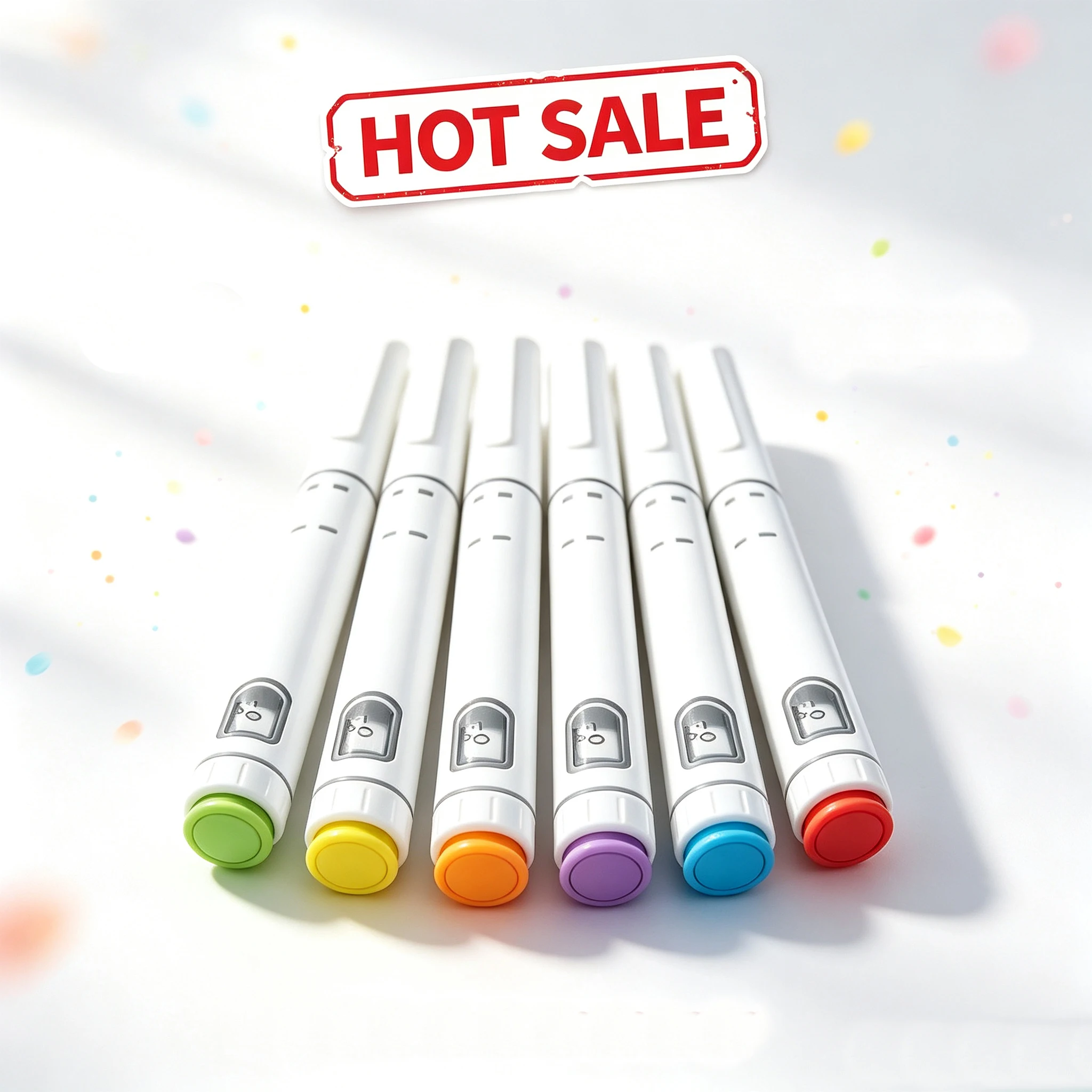 High Quality 10Pcs Disposable  Adjustable Disposable Insulin Syringe Pen  Beauty Injection Pen