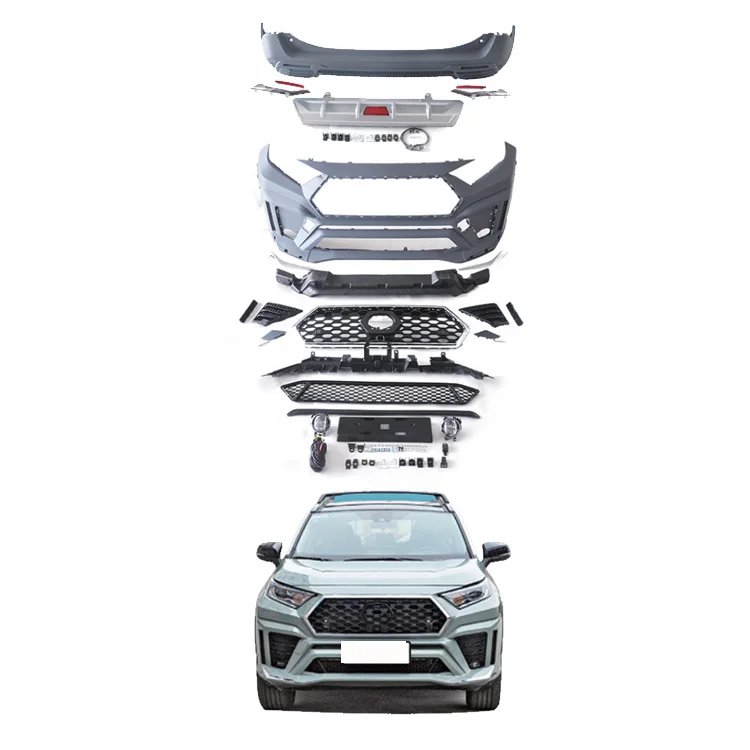 Auto parts front Rear bumpers grille body kit for TOYOTA RAV4 2019+